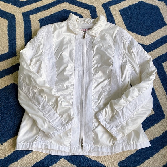 🐚 SEMPRE CASUAL WHITE IVORY EVERYDAY JACKET! - Picture 8 of 16